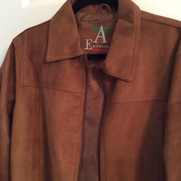 ae emporio collezione leather jacket